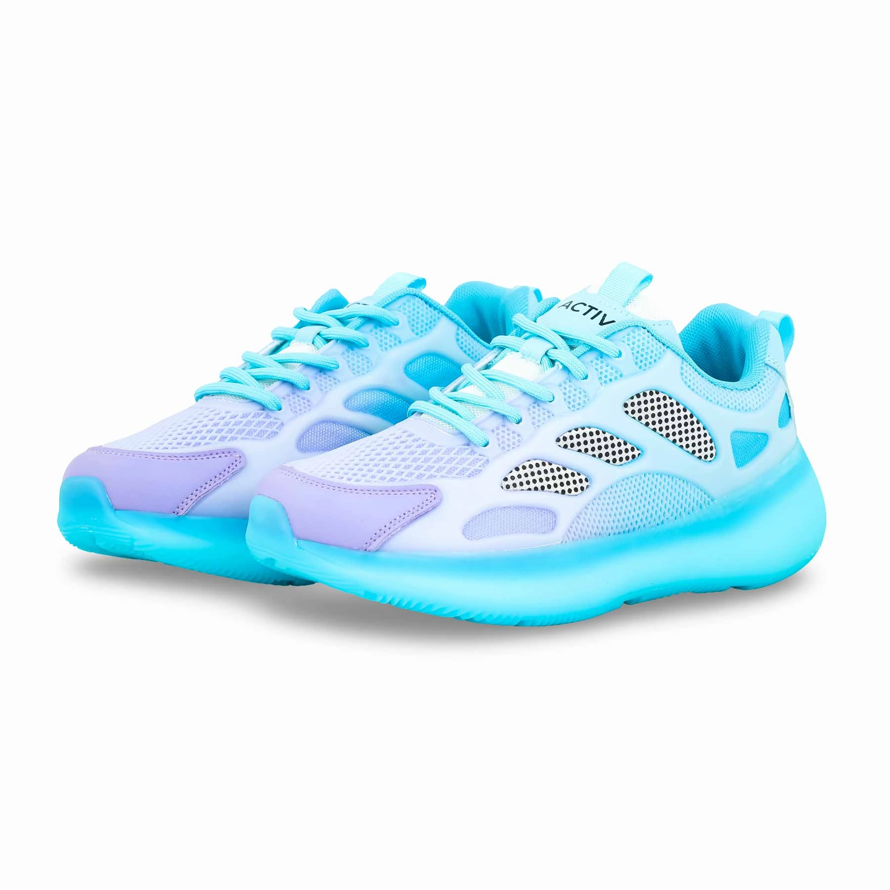 Blue Casual Sneaker For Women AT7348 Motion Control Technology Kevlar Reinforced Thread