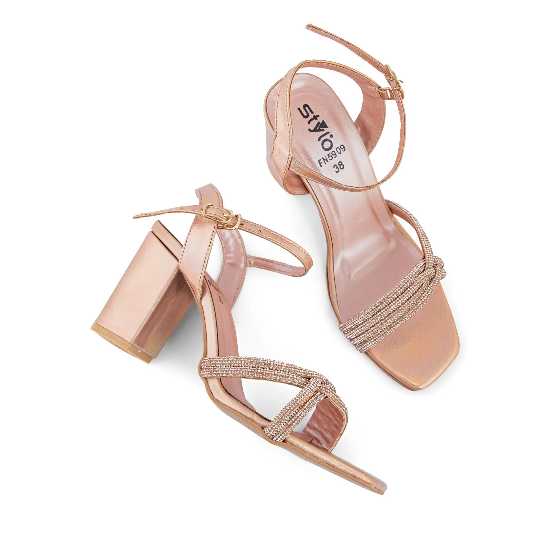 Pink Fancy Sandal FN5909 Minimal Glow Pose Ready