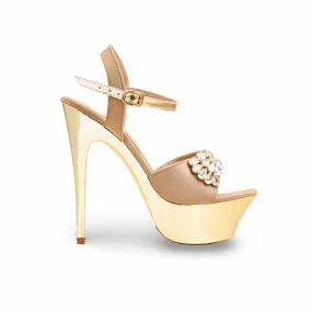 Golden Fancy Bridal Sandal FN6218 Vintage Glow