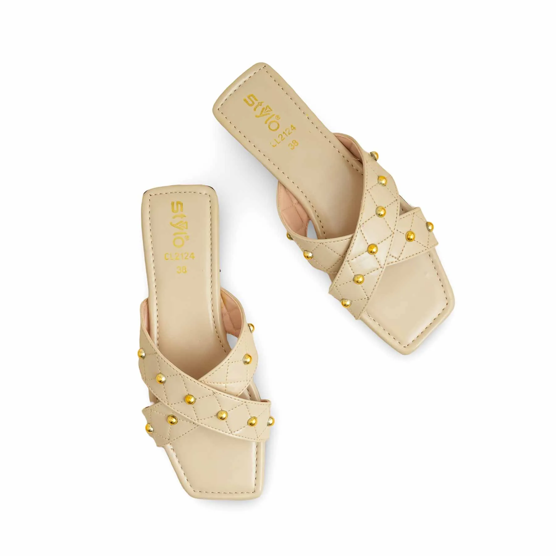 Cream Casual Slipper CL2124 Casual Elegance