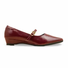 Timeless Comfort Charity Glow Maroon Pumps For Ladies WN1297