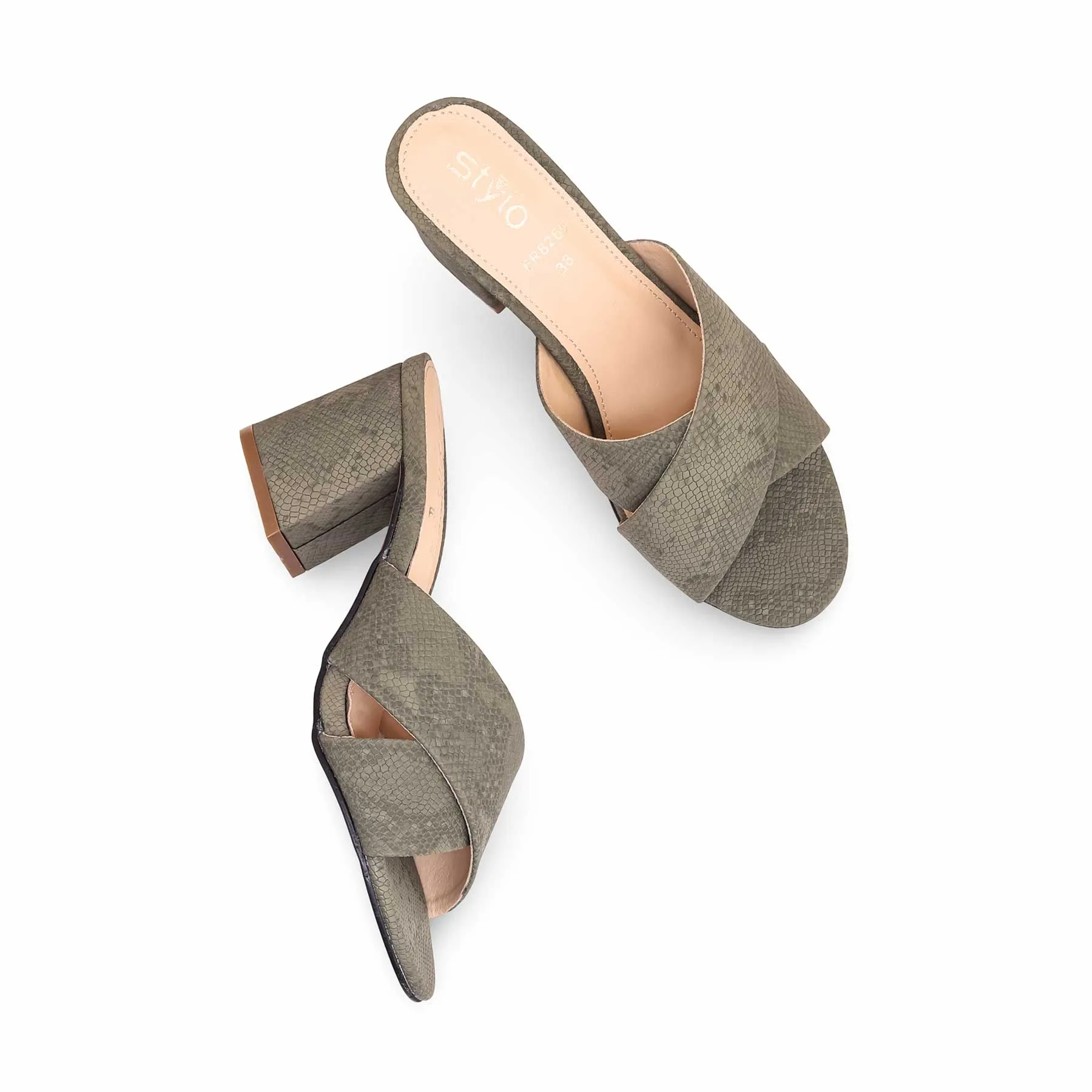 Green Formal Slipper FR8269 Stable Spark Brunch Glam