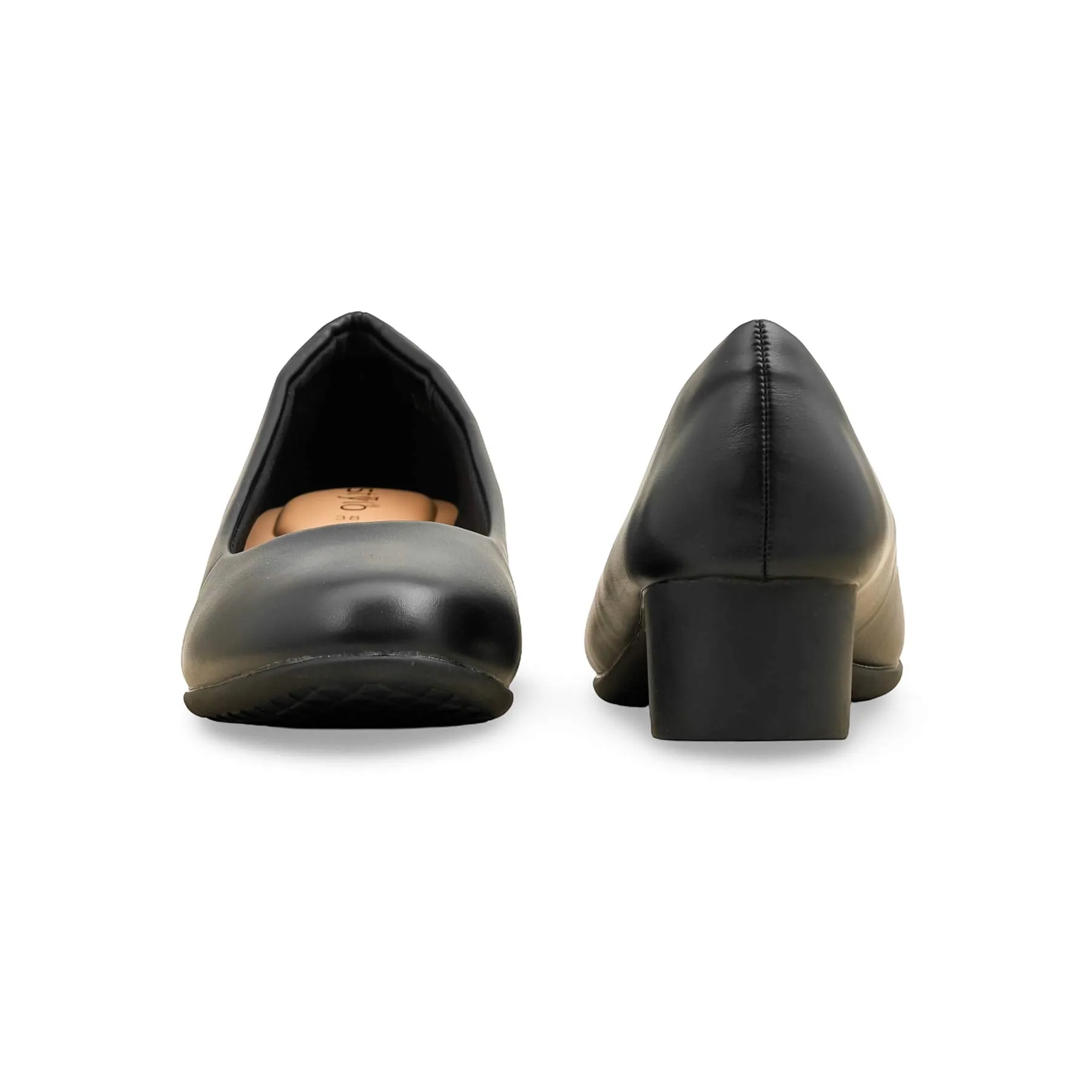 Art Craft Black Court Shoes For Women WN7509