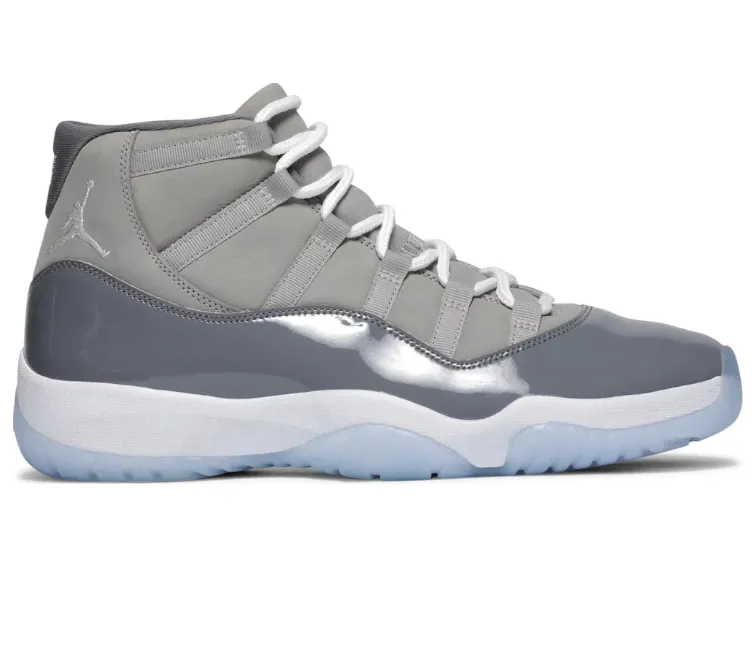 Men's Nike Air Jordan 11 Retro (Cool Grey) Neutral Walk Water Resistant Construction