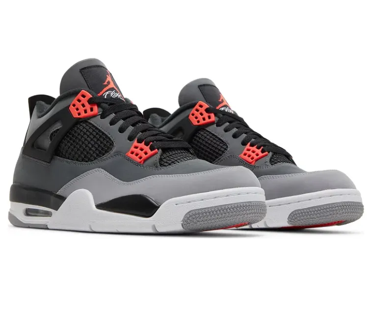 Men??s Nike Air Jordan 4 Retro (Infrared) Padded Edge Good elasticity