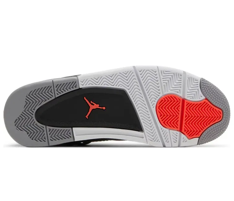 Men??s Nike Air Jordan 4 Retro (Infrared) Recycled Rubber Outsole Anti   Microbial