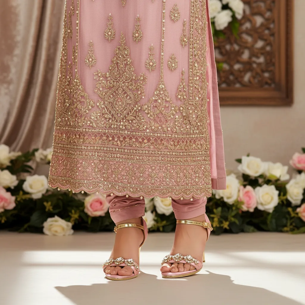 Pink Fancy Bridal Sandal FN6219 Skin care Sleek Glamour