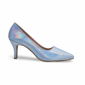 Sky Blue Court Shoes for Women WN7392 Walk Tour