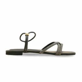 Hidden Walk All weather Black Formal Sandal LFR433