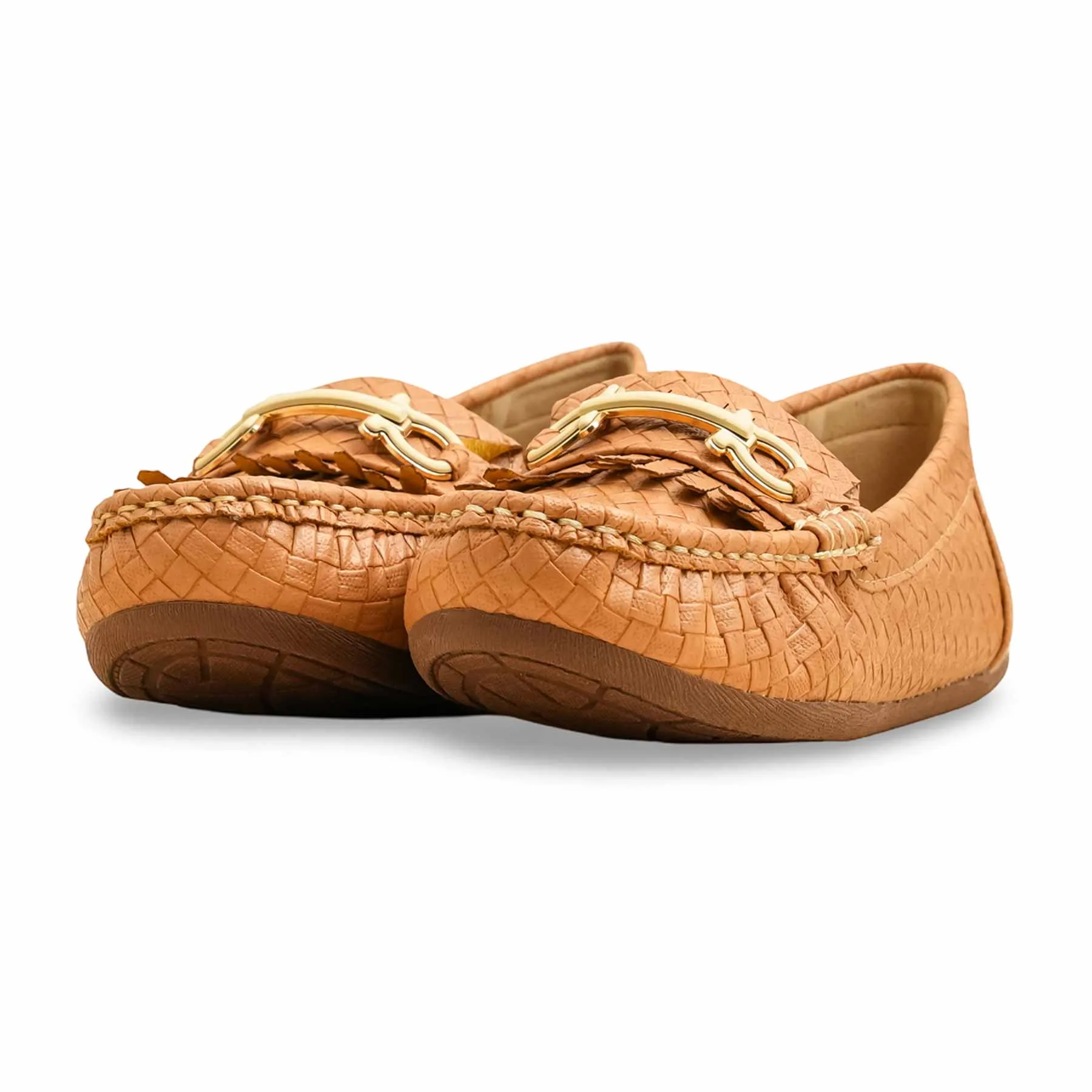 Open Toe Beige Moccasin WN4472