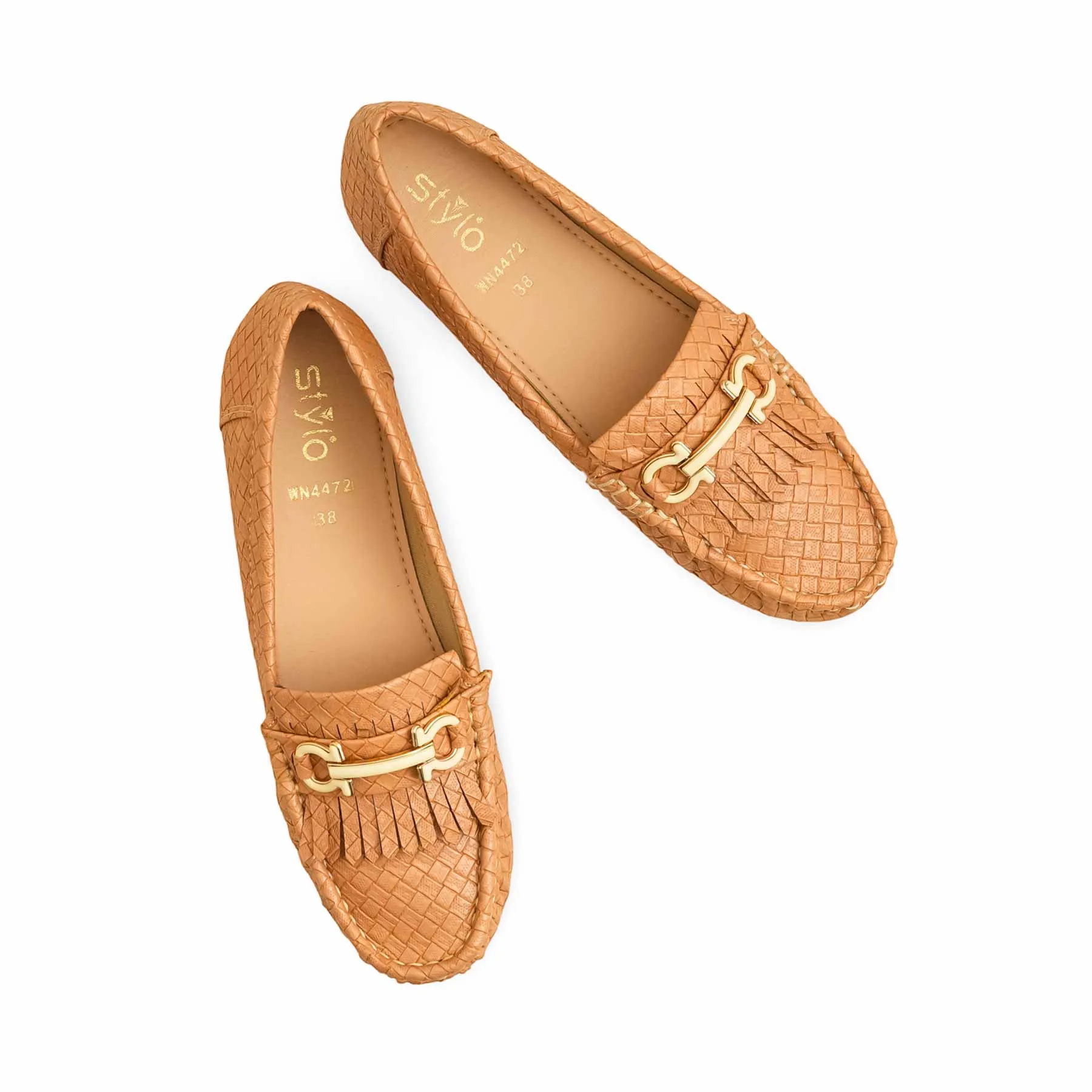 Light Glow Trendy Look Beige Moccasin WN4472