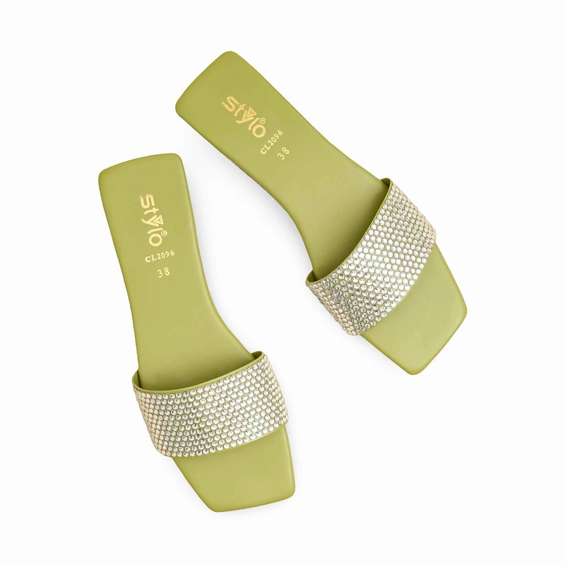 Comfortable Look PISTAGREEN Casual Slipper CL2096