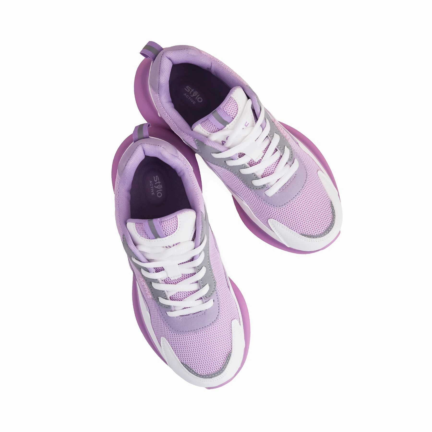 Lilac Casual Sneaker AT7346 Resilient Outsole Stylish Silhouette