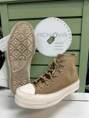 Converse All Star High Top Platform Sneakers (Womens 8.5) Sculpted comfort Low Effort