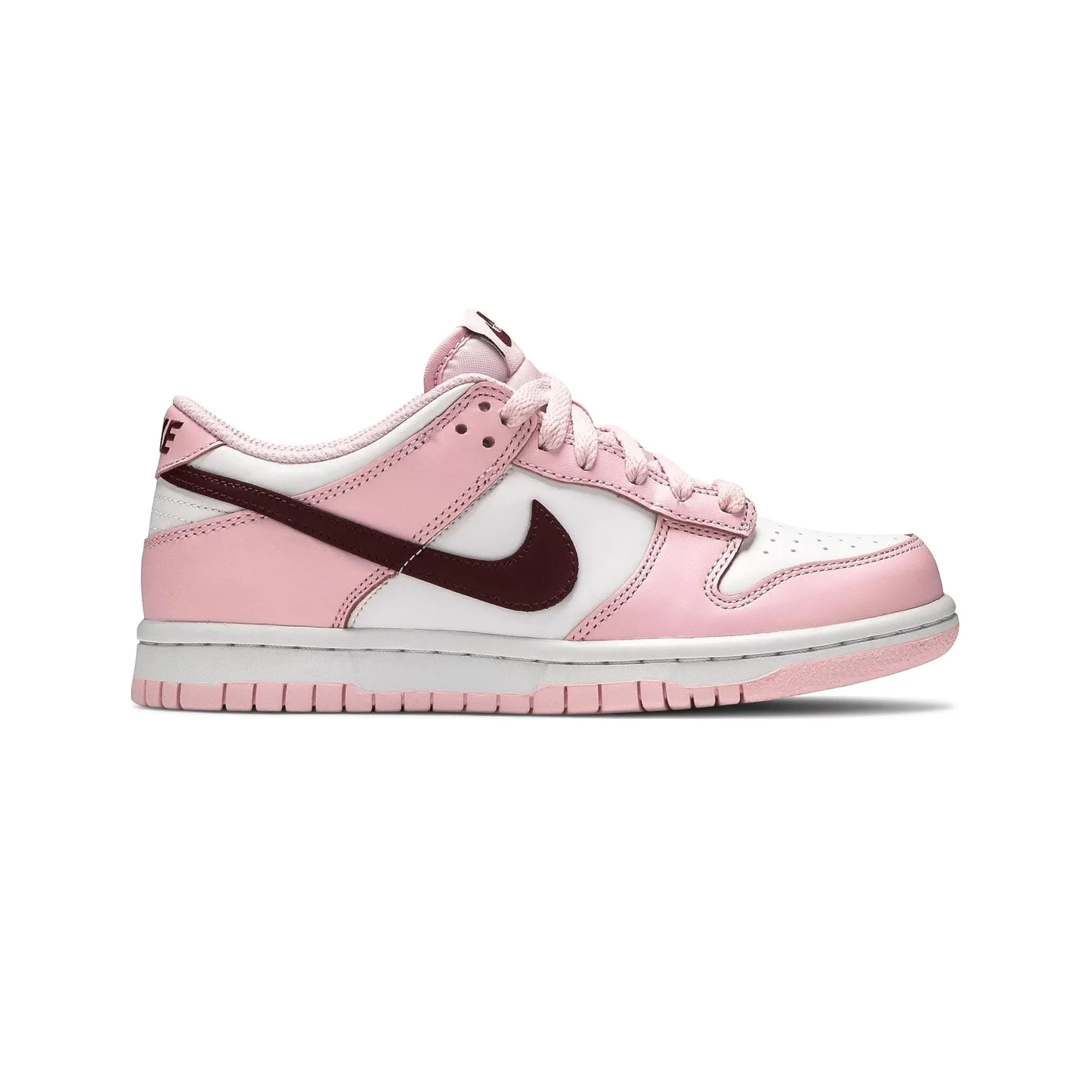 Ventilated Lining Nike Dunk Low 'Pink Foam Red White' GS (2021)
