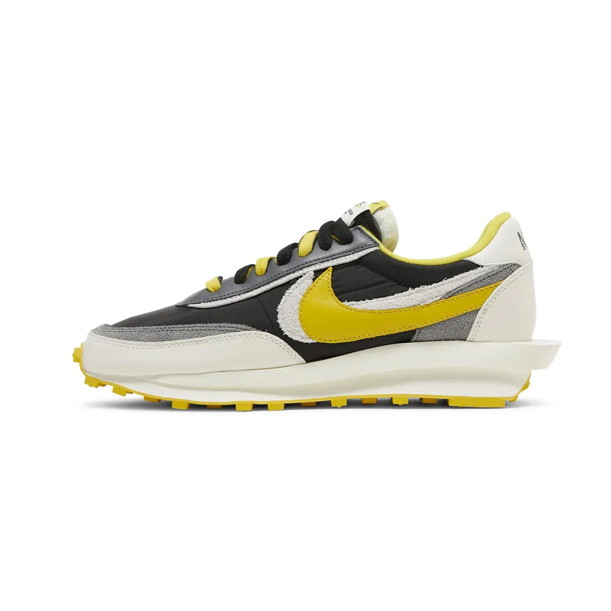 Multi Directional Flex Grooves Endurance Style. Nike LDWaffle x Sacai x Undercover 'Bright Citron'