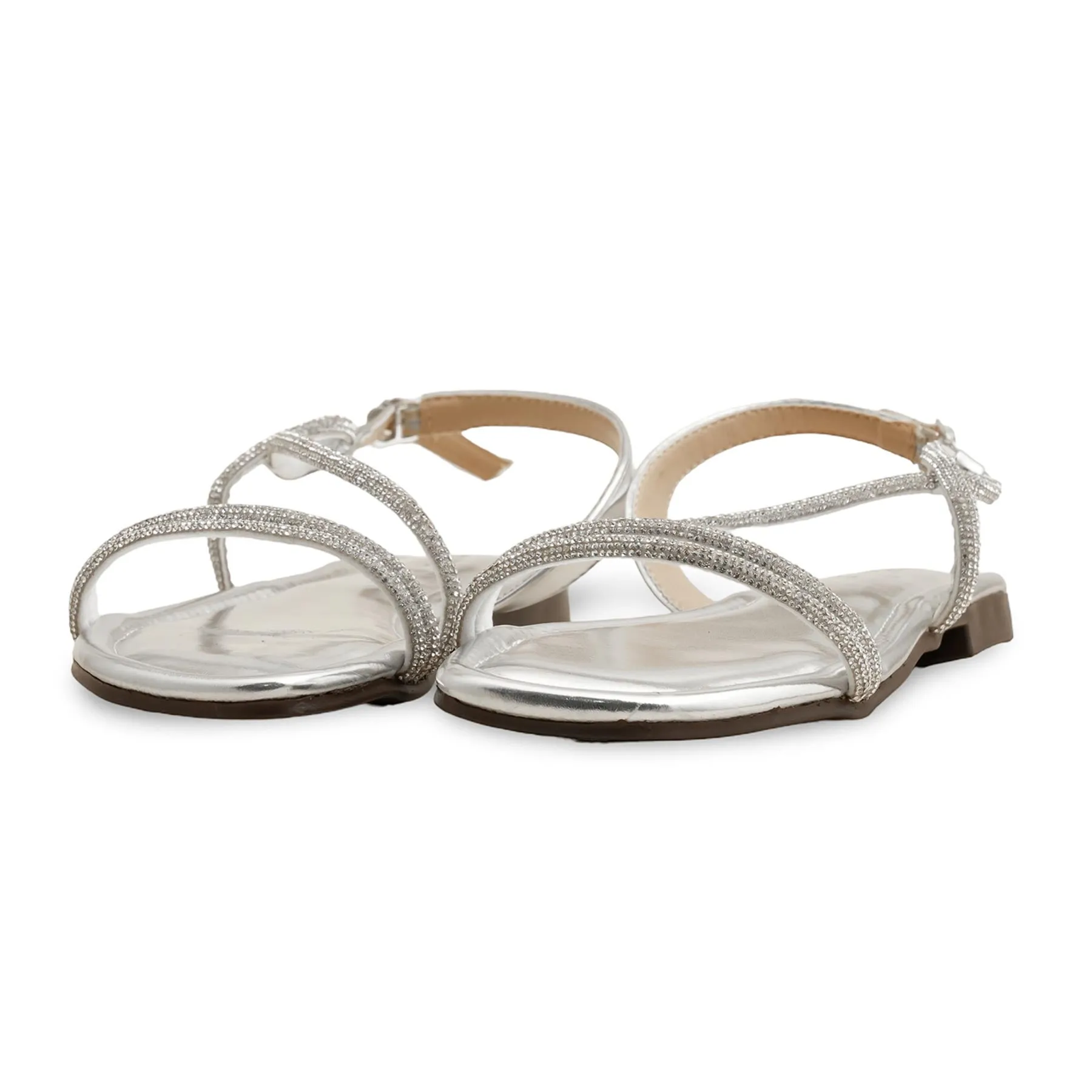 Silver Fancy Sandal FN6162 Cliff Glow