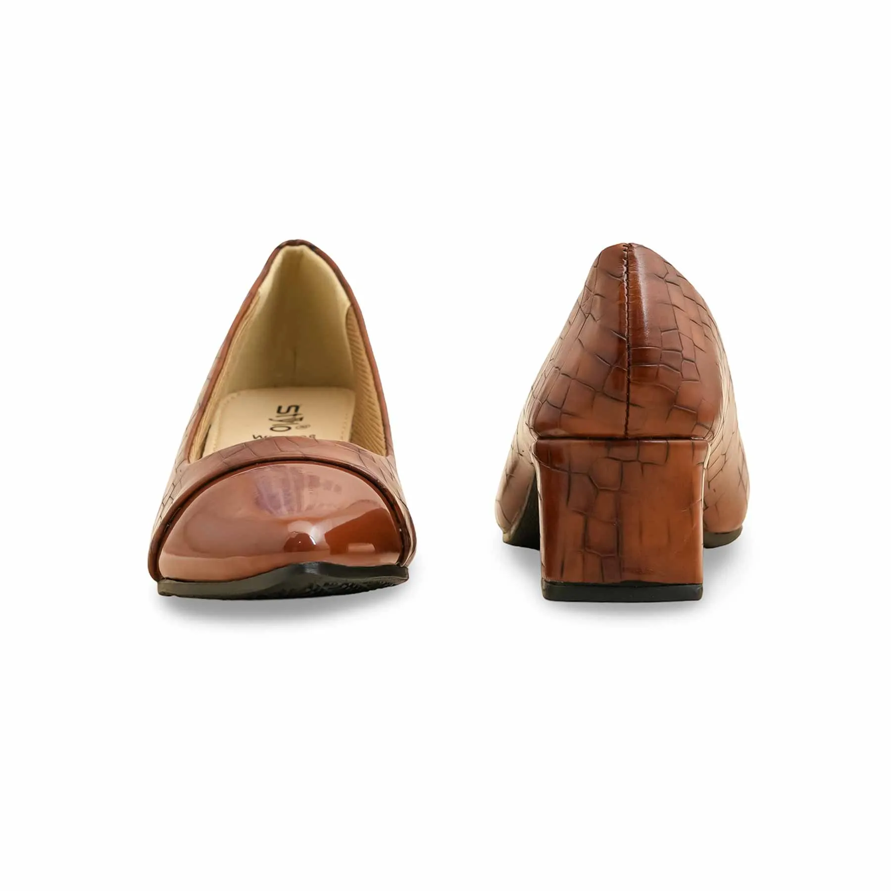 Tan Court Shoes WN7498 Comfort Plus Fall Footwear