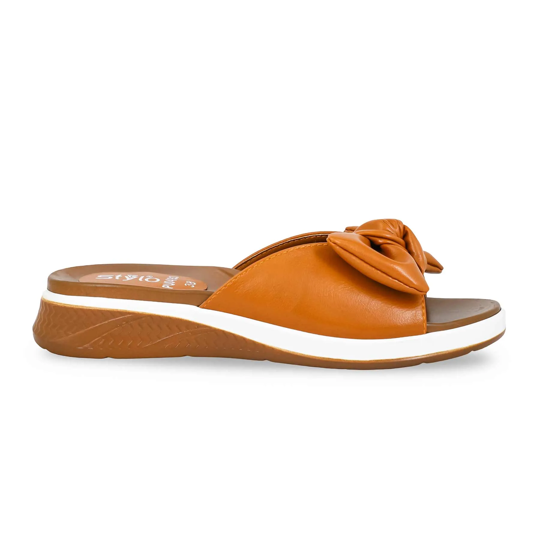 Luxury Shoes Tan Formal Slipper PU0493