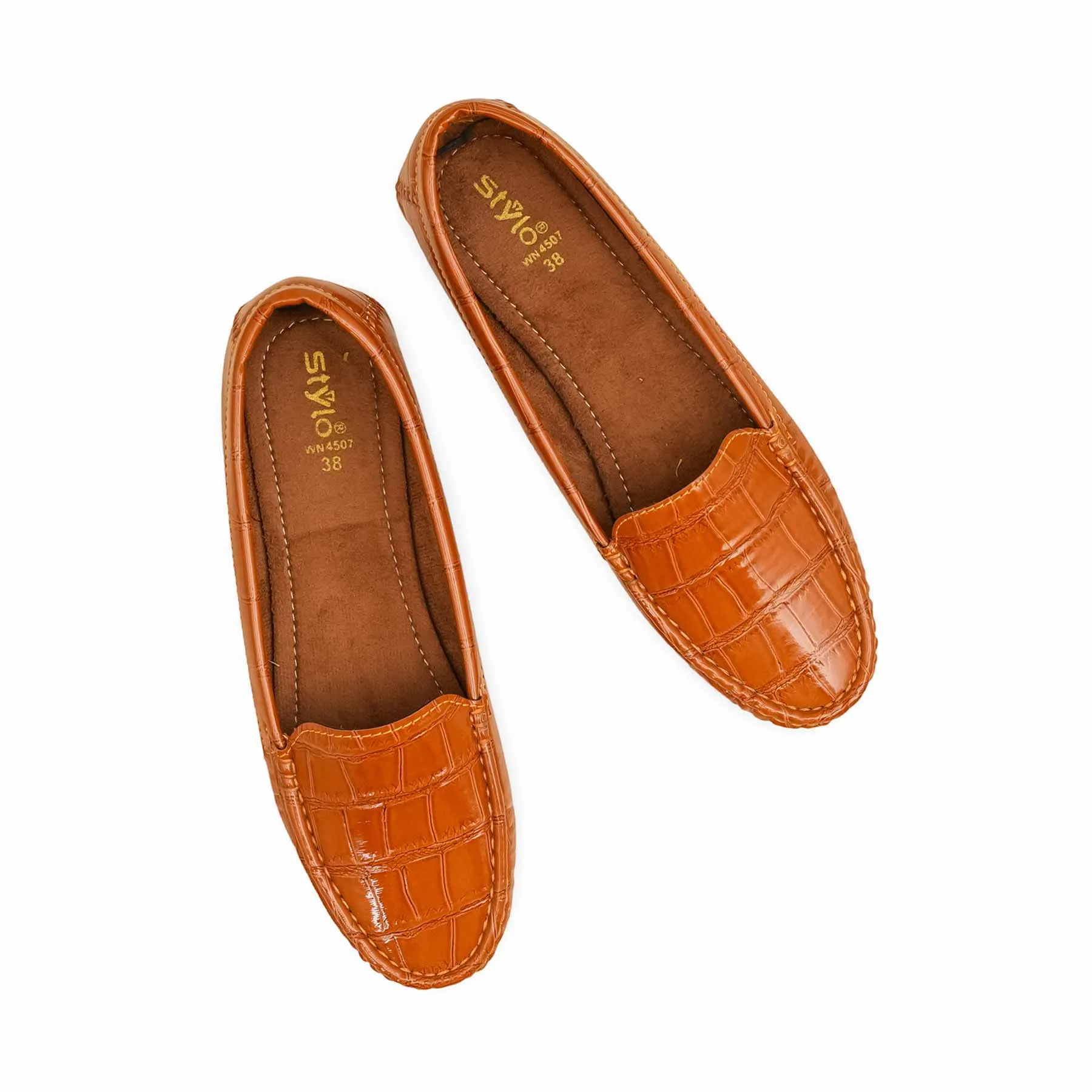 Tan Moccasin For Women WN4507 Light Weight Wind Guard