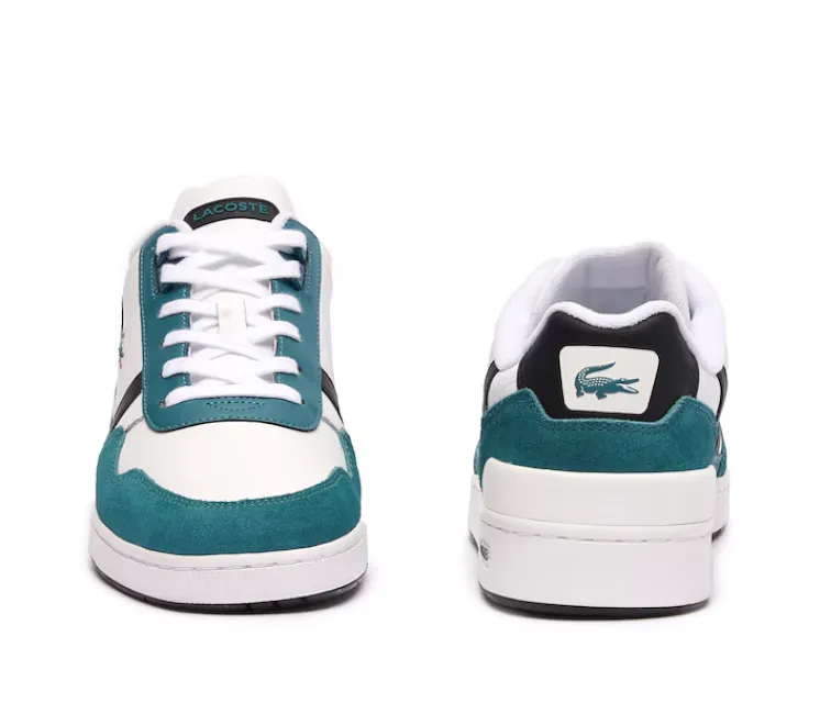 Men's Lacoste T-Clip 124 7 SMA (White/Dark Green) Durable Comfort