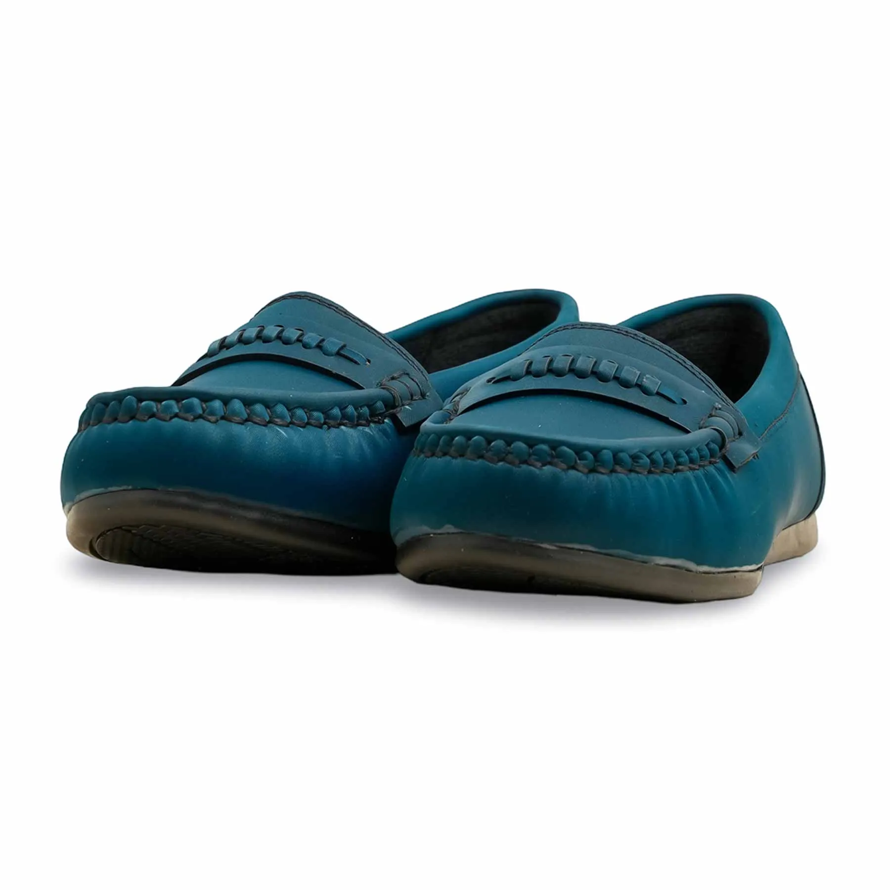 Elegant Fit Teal Blue Moccasin WN4501