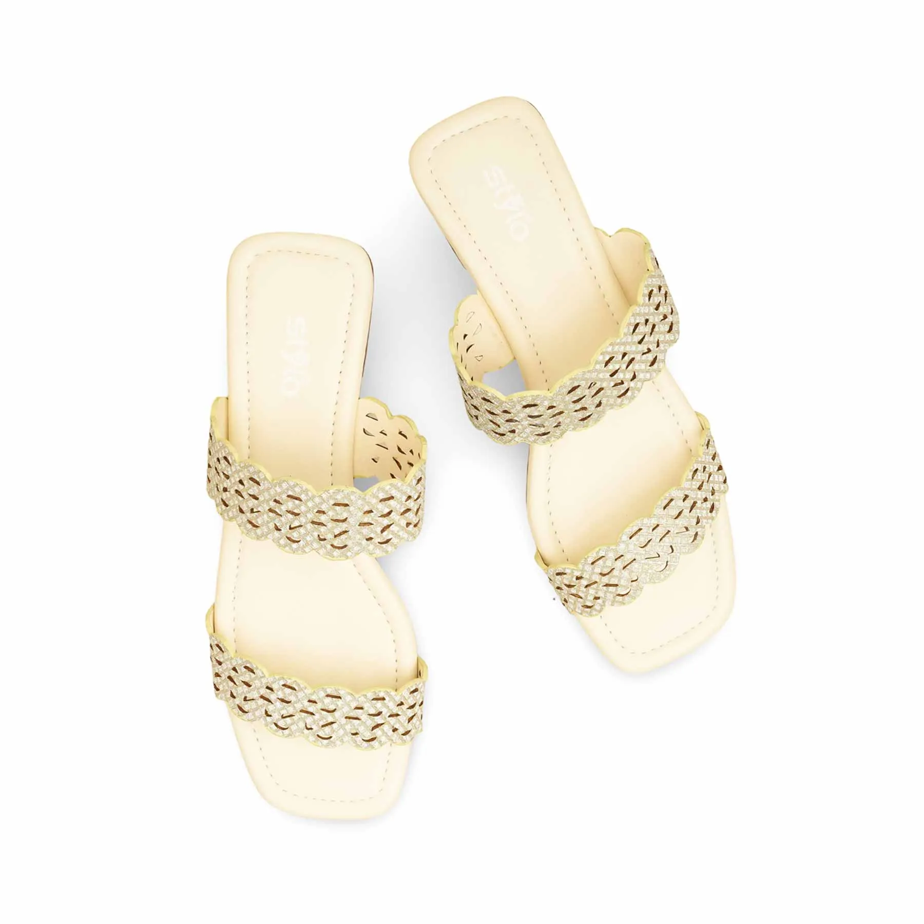 Beige Formal Slipper For Ladies FRS009 Quick Fit
