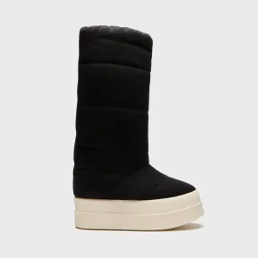 Rick Owens WMNS DRKSHDW Mega Bumper Knee High Lunar Boots - Black / Milk Weekend Walks