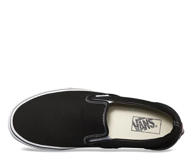 Low Use Vans Classic Slip-On (Black/White)