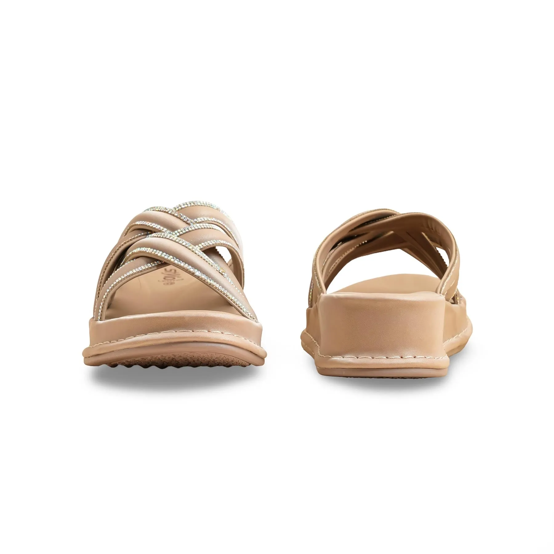 Beige Formal Slipper LPU703 Korean Chic