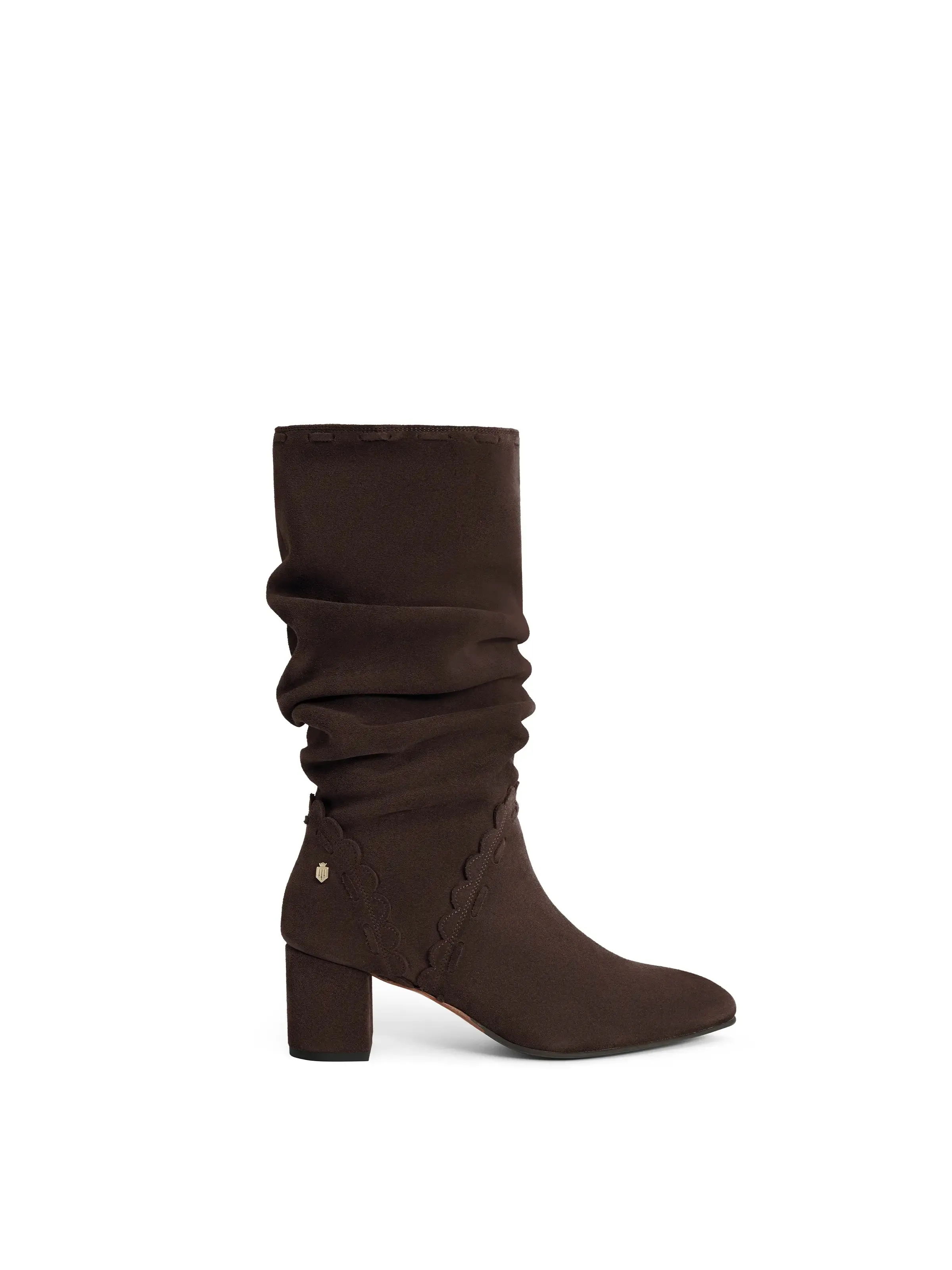 Street Utility Tread Pattern Bakewell Slouch Boot - Chocolate