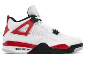 Orthopedic Footbed Technology Premium Leather Men's Nike Air Jordan 4 Retro (Red Cement)
