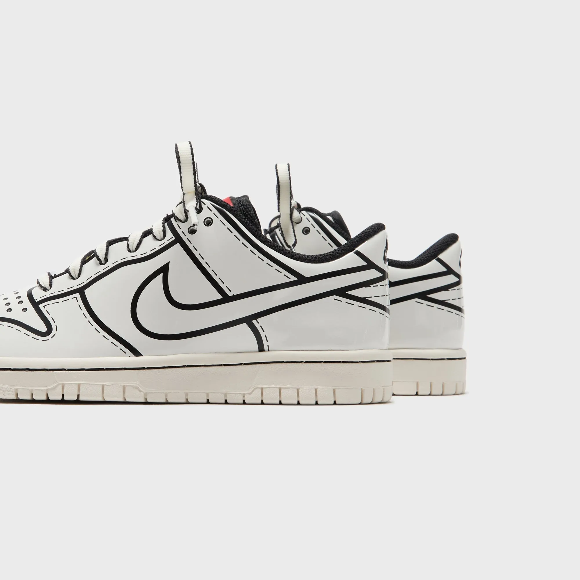 Nike x LEGO GS Dunk Low - Sail / Black / Rush Red All Walks