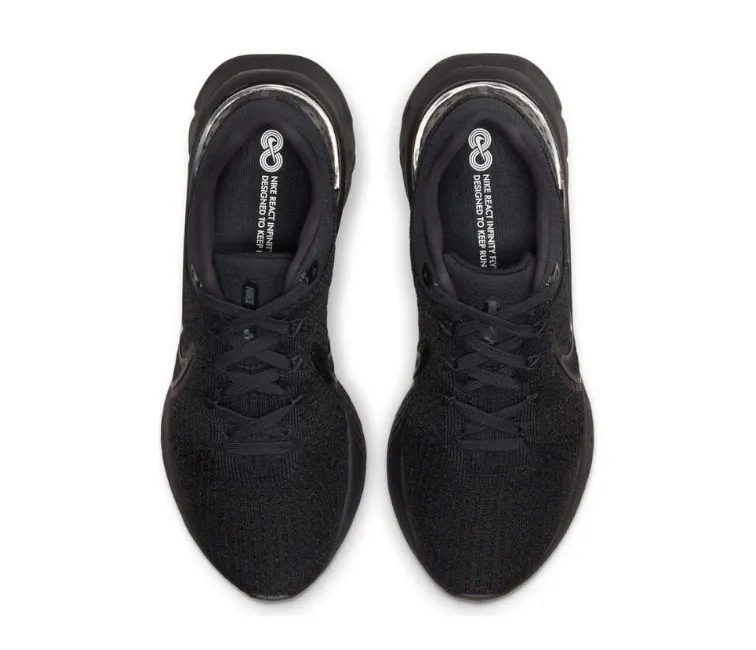 Men??s Nike React Infinity Run FK3 (Black/Black) Simple Edge