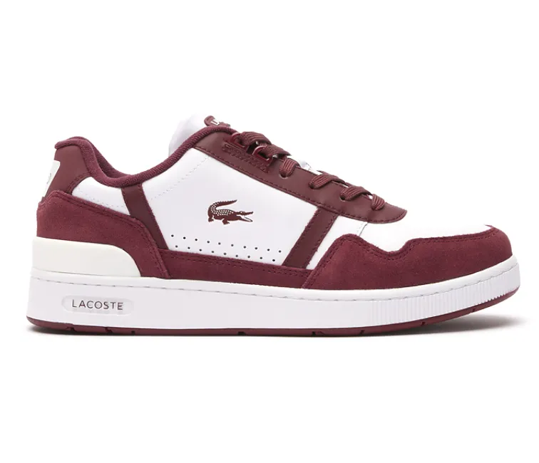 Sport Vibe Fashion-forward style Men's Lacoste T-Clip 223 3 (White/Burgundy)