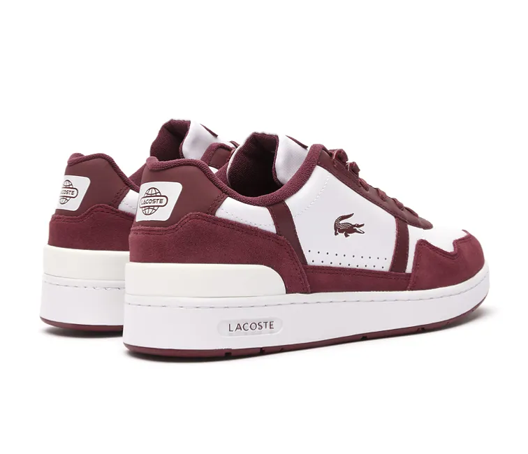 Quick Adjustment Men's Lacoste T-Clip 223 3 (White/Burgundy)