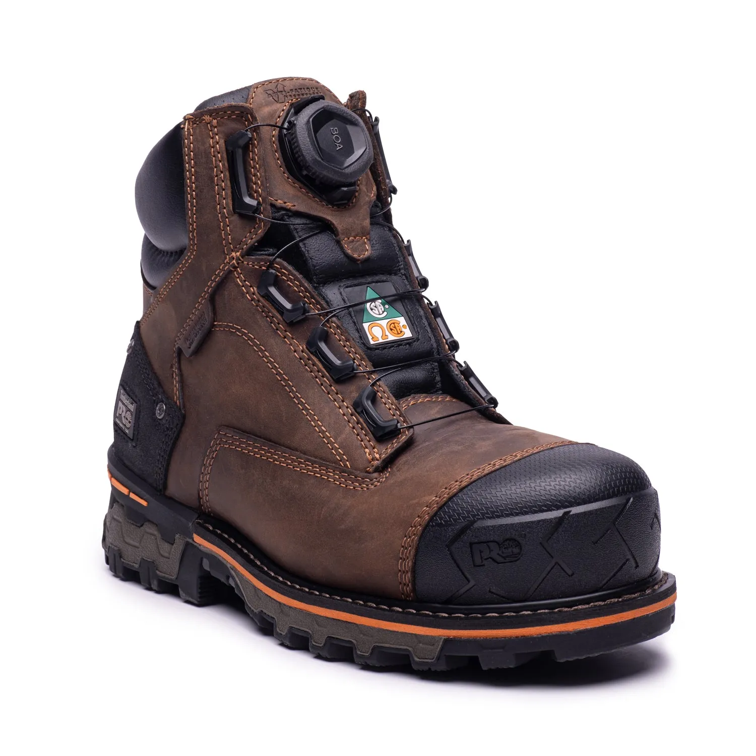 Timberland PRO Men's Boondock BOA 6" Composite Toe Waterproof Safety Work Boots, A66KY Comfy All Breathable Lining