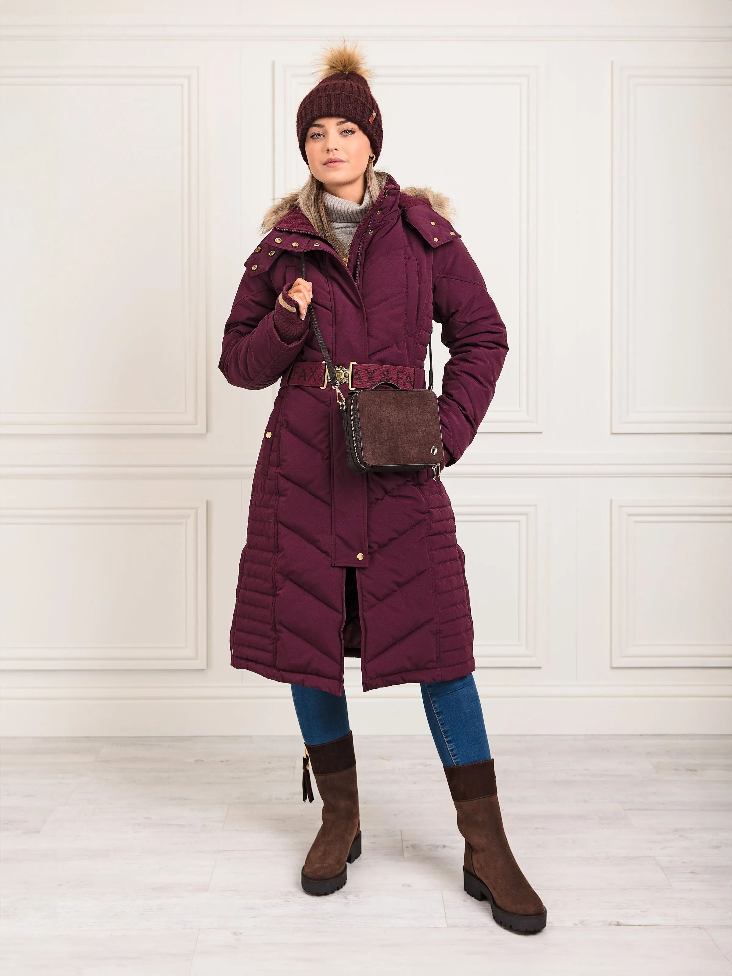 Seamless Interior Shearling Lined Paris - Chocolate Nubuck