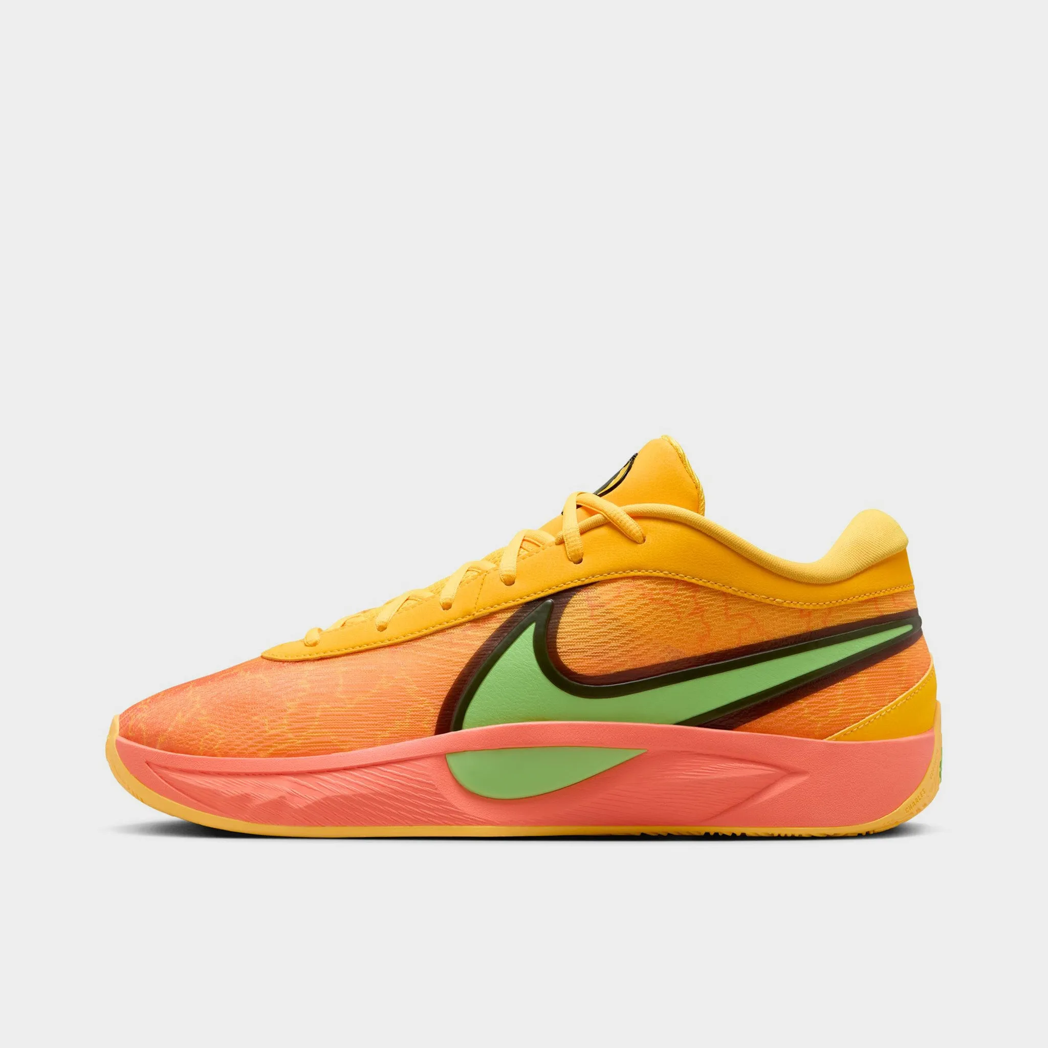 Sweat Resistant Lining Nike Giannis Freak 6 Light Wild Mango / Action Green - Black