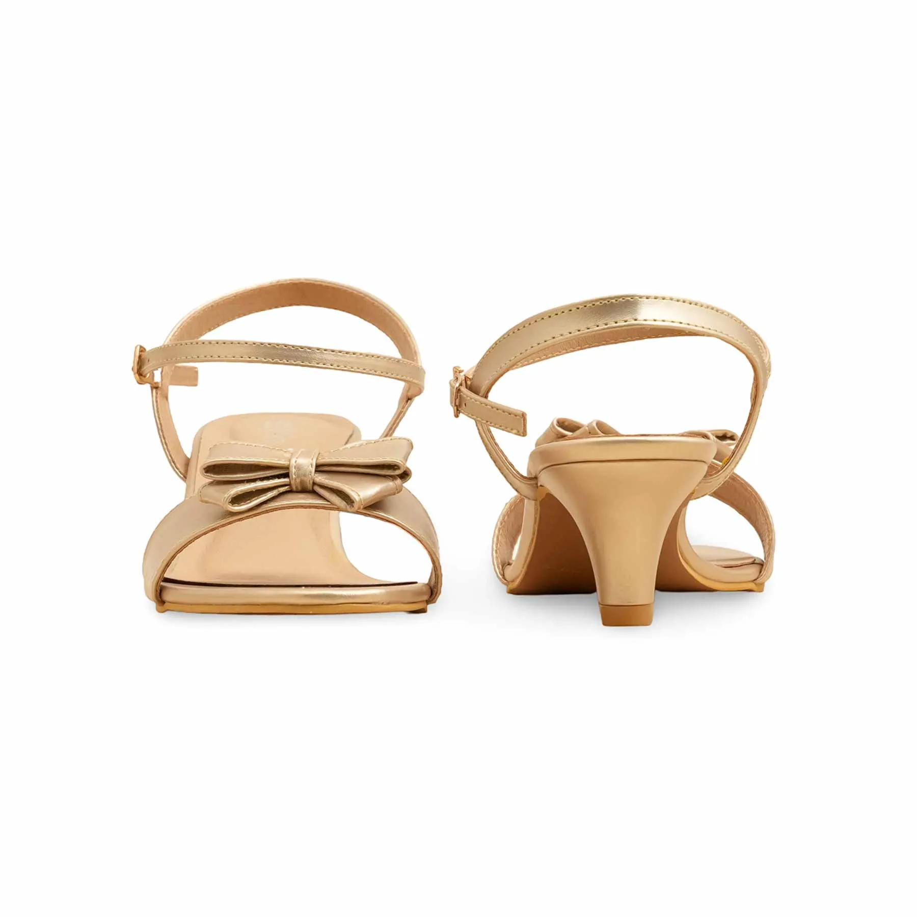 Summer Step Suede Feel Golden Formal Sandal FR5461