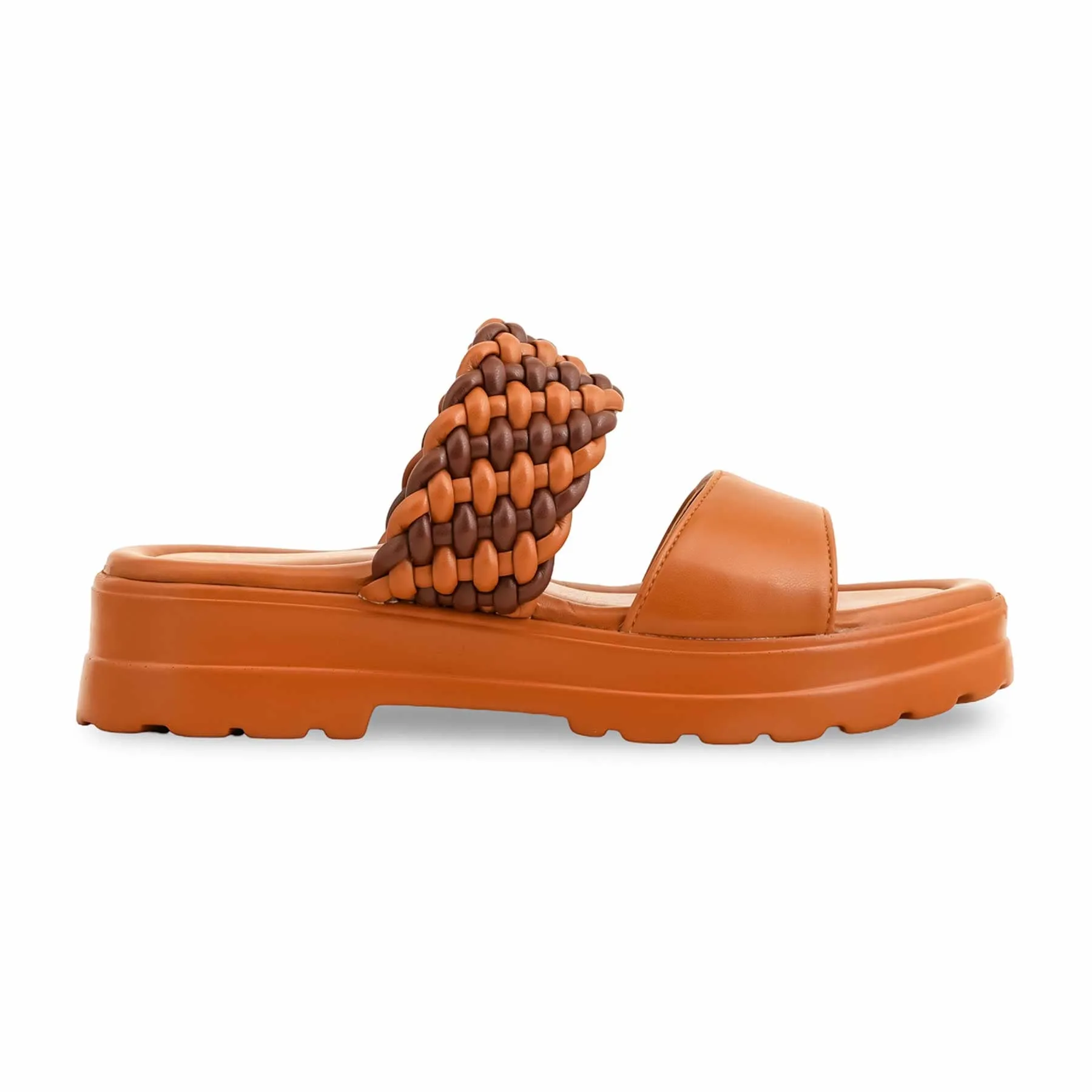 Strappy Design Mustard Formal Slipper PU0527