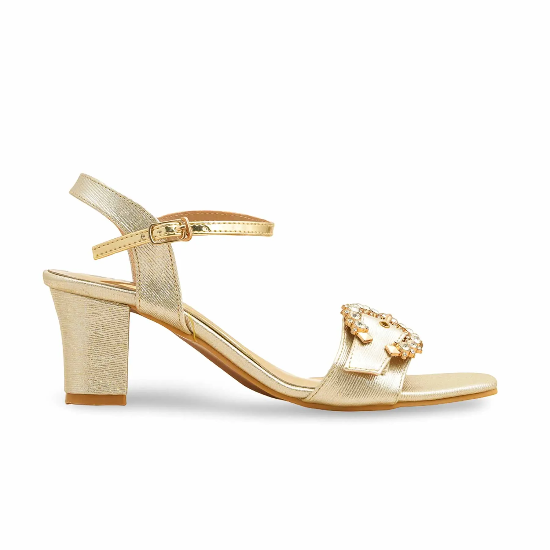 Golden Fancy Sandal For Ladies FN6206 Dressy Wear