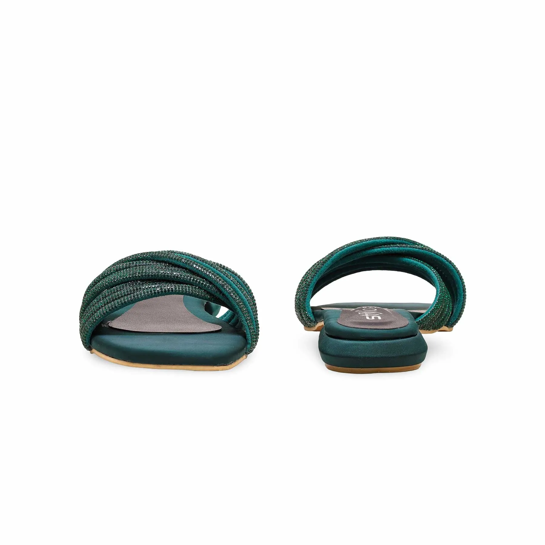 Green Fancy Slipper FN7826 Iconic look Elegant Arch