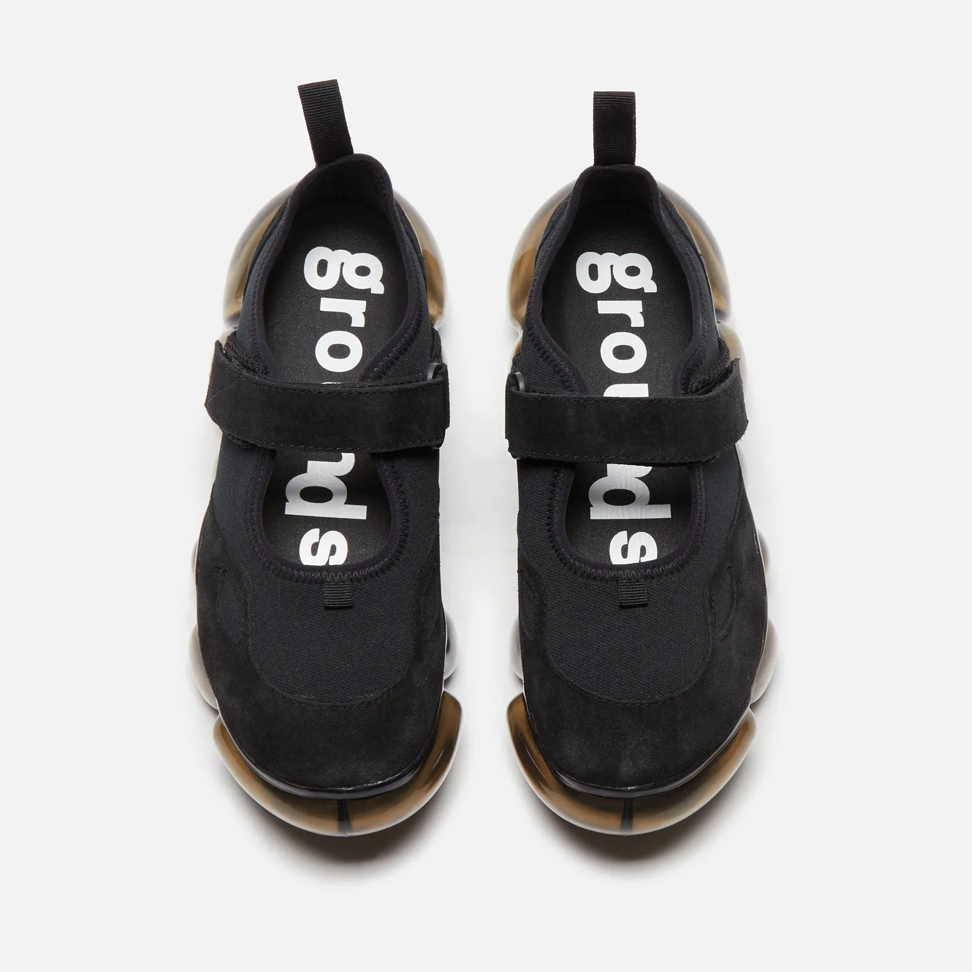 Grounds Jewelry Mary Jane - Black Low Impact No Rub