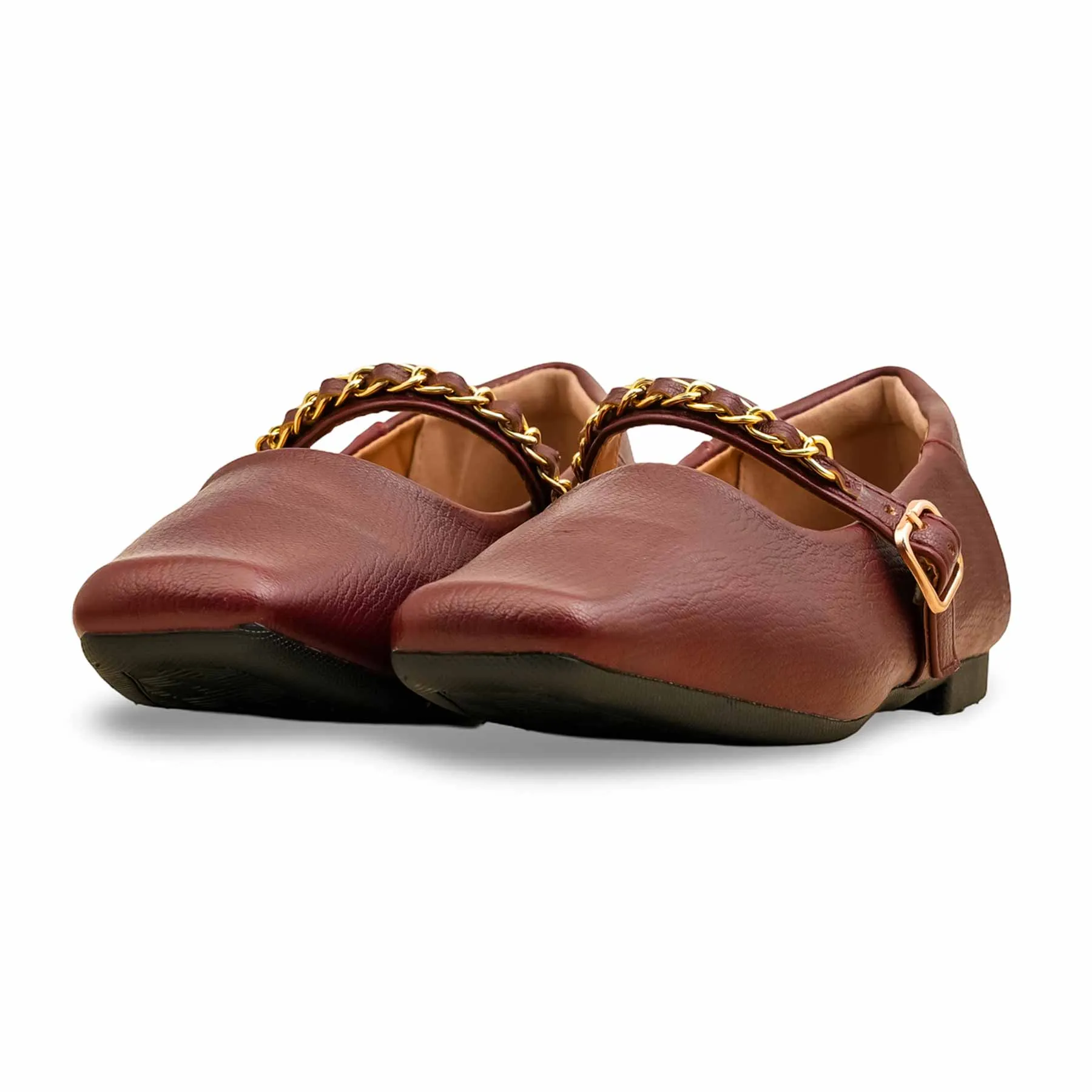 Adaptive Style City Stride Shoes Maroon Pumps For Ladies WN1298