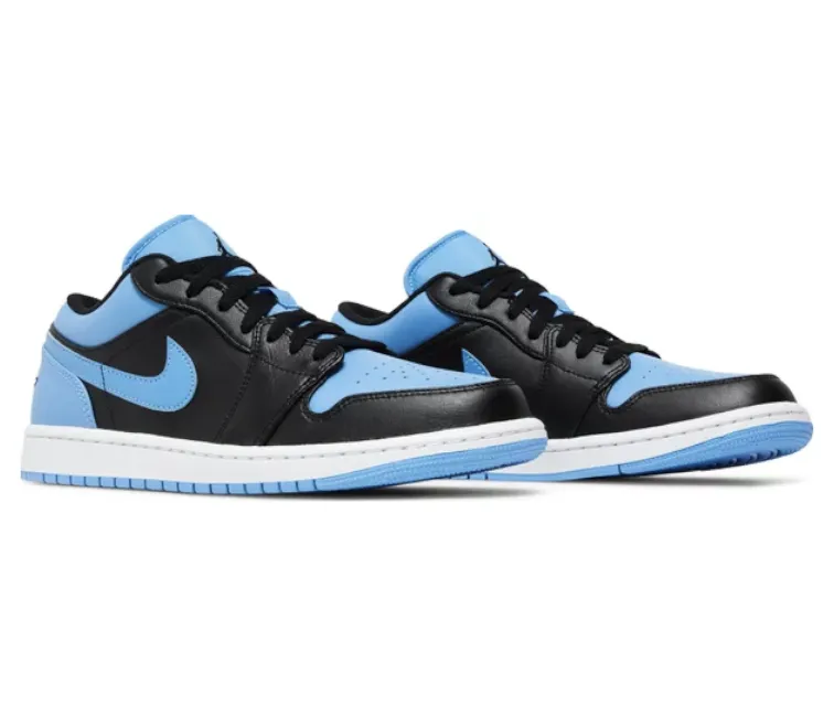 Soft Zone Chill Step Men's Nike Air Jordan 1 Low (UNC Black Toe)