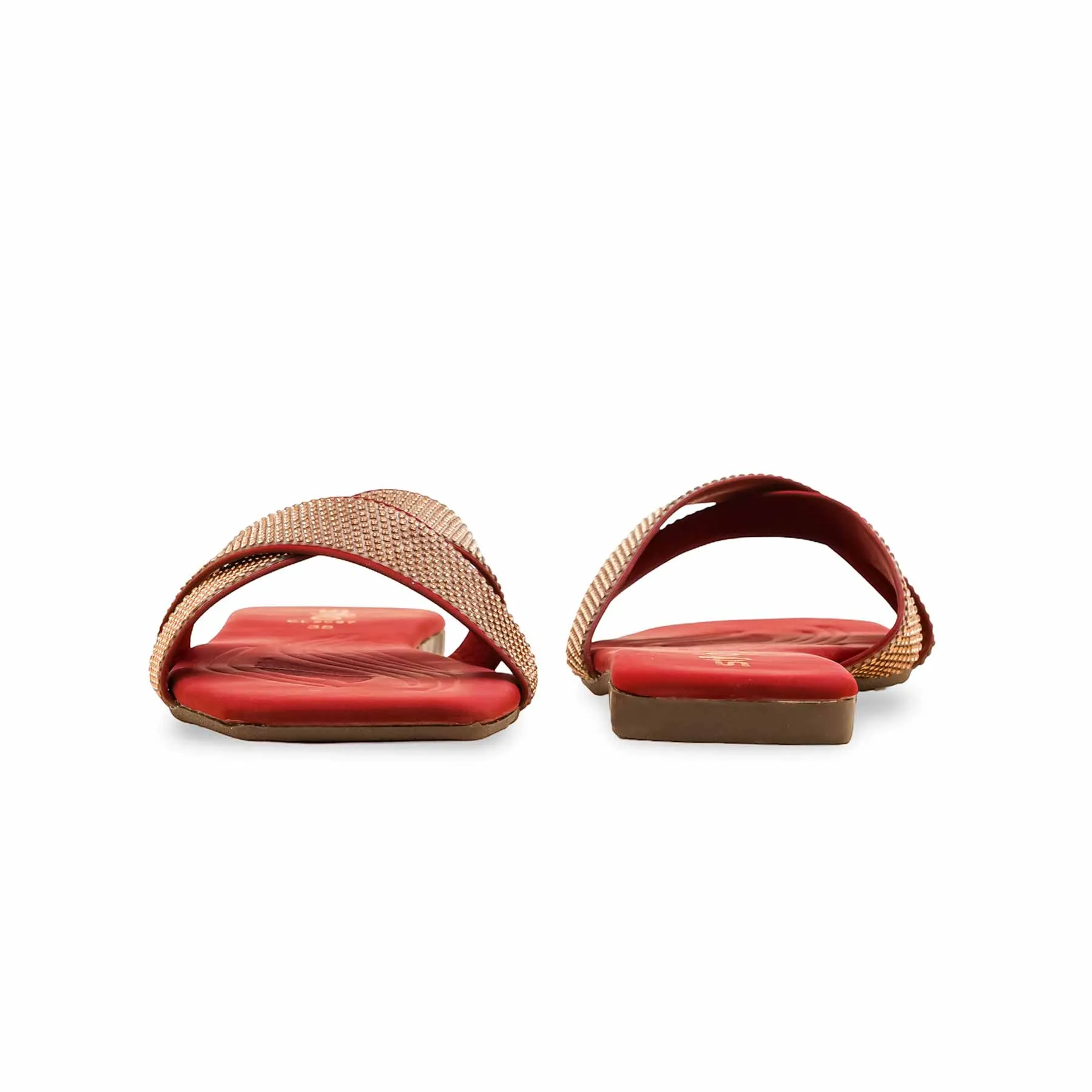 Sky View Bride Step Maroon Casual Slipper For Ladies CL2097