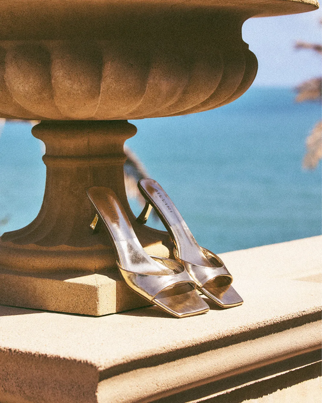 ILARIA - GOLD METALLIC Power Heel