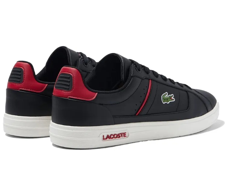 Men's Lacoste Europa Pro 222 1 (Black/Red) Hyper Breathable Upper
