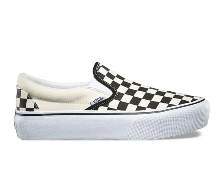 Abrasion Resistant Sole Stable Landing Vans Classic Slip-On (CheckerBoard)